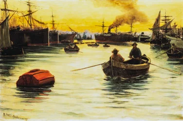 Tramonto al porto