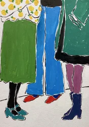 Amici della moda colorati