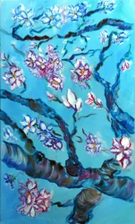 Eternal Blossoms Triptych - centrale, 2024