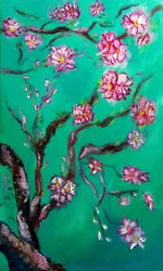 Eternal Blossoms Triptych - destra, 2024