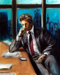 Late Night III, 2024 (olio su tela)