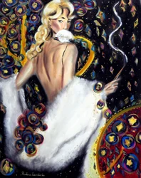 Stella notturna, 2025 (olio su tela)