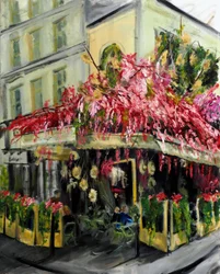 Caffè di Parigi - Maison Sauvage, 2021 (olio su tela)