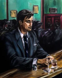 Quiet Reflections, 2024 (olio su tela)