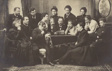 Anton Chekhov che legge ai membri del Teatro d