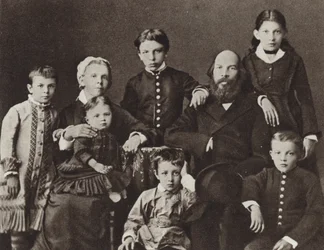 Lenin con la sua famiglia, Simbirsk, 1879