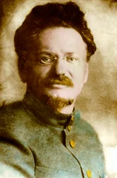Ritratto di Leon Trotsky (Trotsky), teorico e politico russo (1879-1940), XX secolo (foto)