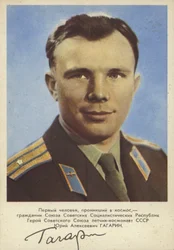 Yuri Gagarin, pilota e cosmonauta sovietico, il primo uomo nello spazio
