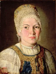 Ritratto di una donna in costume russo, 1769