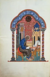 Pagina del titolo dei quattro Vangeli di Isaac Birev, 1531
