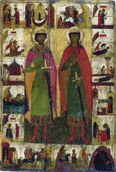 I santi Boris e Gleb, XIV secolo
