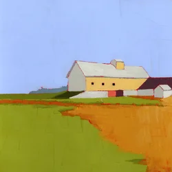 Ayrhill Farm, 2025 (acrilico su pannello di legno)