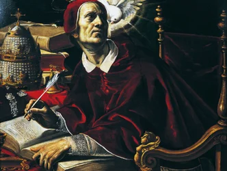 San Gregorio Magno, dipinto di Rutilio Manetti, olio su tela, 67x89 cm, Italia