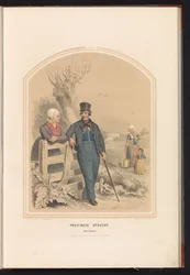 Costume tradizionale di Bunschoten a Utrecht, 1857