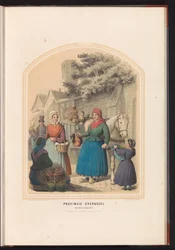 Costume di Lonneker e Losser in Overijssel, 1857