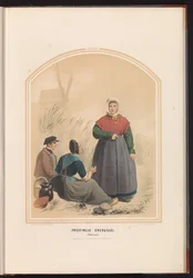 Costume tradizionale di Oldenzaal in Overijssel, 1857