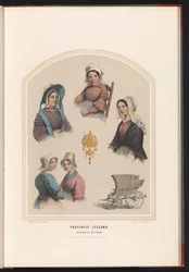 Costume tradizionale di Schouwen e Duiveland in Zelanda, 1857