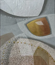 Metallico Oro Argento Astratto