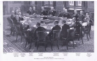 Il Ministero della Guerra, da Dopo Pretoria: La guerra di guerriglia pubblicata da Harmsworth Bros Limited, 1901