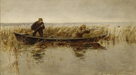 Caccia alle anatre, seconda metà del XIX secolo