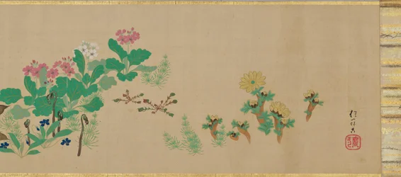 Fiori e uccelli delle quattro stagioni