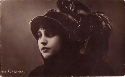 Vera Kholodnaya, attrice del cinema muto russo, 1910