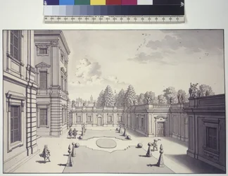 Pagina intera: vista dei giardini del Palazzo Liechtenstein