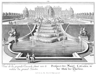 Prospetto della cascata principale