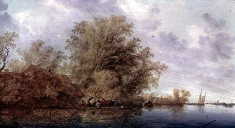 Paesaggio fluviale boscoso