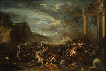 Una battaglia di cavalleria