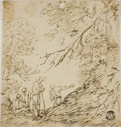 Quattro uomini nella foresta