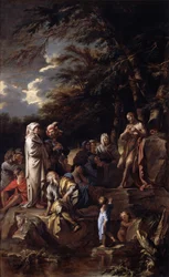 San Giovanni Battista che predica nel deserto, 1660 circa (olio su tela)