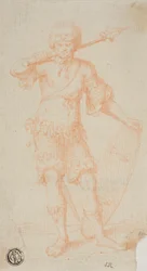 Guerriero in piedi