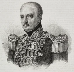 Ritratto del Maresciallo Francesco Maria Tanchi (1773-1843), da Poliorama Pittoresco, n. 46, 24 giugno