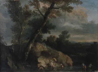 Paesaggio marino con ladri