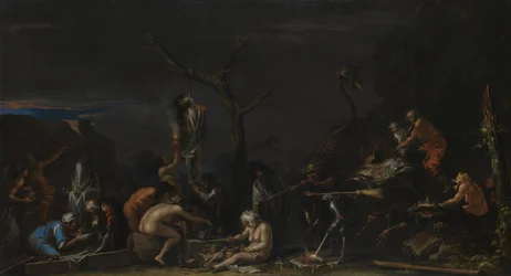 Streghe durante i loro incantesimi, ca. 1646