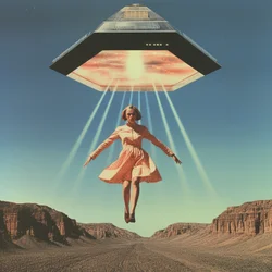 Rapimento da parte di un UFO nel deserto