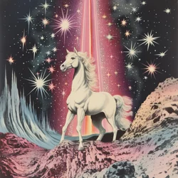 Cavallo spaziale etereo