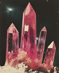 Cristalli cosmici rosa