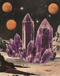 Il pianeta di cristallo viola