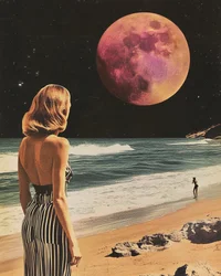 Il sogno della spiaggia della Luna Rossa
