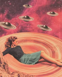 Donna cosmica retrò