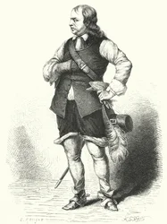 Oliver Cromwell, Lord Protettore del Commonwealth (incisione)