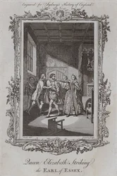 La Regina Elisabetta che Colpisce il Conte di Essex