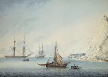 Navi al largo della scogliera di Shakespeare, 1806