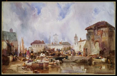 Il mercato sul molo, Bruges
