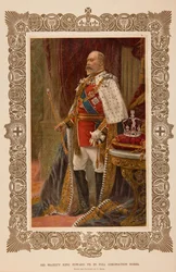 Re Edoardo VII in abiti da incoronazione