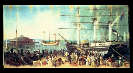 La baia e il porto di New York