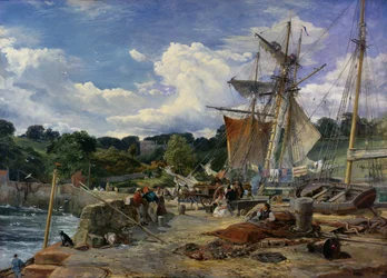 Il molo di Aberdour, Firth of Forth, 1865