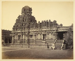 Veduta del Tempio di Subrahmanya vicino alla Pagoda, Tanjore